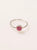 Anillo turmalina rosa oval plata