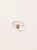 Anillo turmalina rosa gota plata