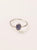 anillo tanzanita plata