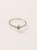 Anillo cruz bindi esmeralda plata