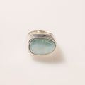 ANILLO ORGANICO LARIMAR PLATA