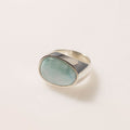 ANILLO ORGANICO LARIMAR PLATA