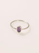 Anillo amatista plata