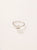 Anillo cinta herkimer plata
