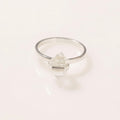 ANILLO CINTA HERKIMER PLATA