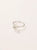 Anillo cinta herkimer plata