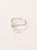 Anillo cinta herkimer PLATA