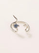 Anillo serpiente venus zafiro plata
