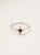 Anillo cruz bindi Rubi PLATA