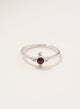 Anillo cruz bindi Rubi PLATA