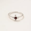 ANILLO CRUZ BINDI RUBI PLATA