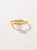 ANILLO PERLA Y MOISSANITA BAÑO EN ORO