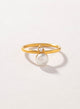ANILLO PERLA Y MOISSANITA BAÑO EN ORO