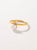 ANILLO PERLA Y MOISSANITA BAÑO EN ORO