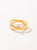 ANILLO CRUZ CON PIEDRA BAÑO EN ORO PRE-ORDEN