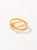 ANILLO CRUZ CON PIEDRA BAÑO EN ORO PRE-ORDEN