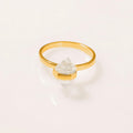 ANILLO CINTA HERKIMER BAÑO EN ORO