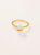 Anillo cinta herkimer BAÑO EN ORO
