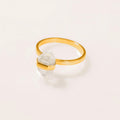 ANILLO CINTA HERKIMER BAÑO EN ORO