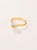 Anillo cinta herkimer BAÑO EN ORO