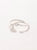 ANILLO PERLA Y MOISSANITA GRADUABLE PLATA