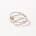 ANILLO CRUZ CON PIEDRA PLATA PRE-ORDEN