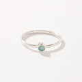 ANILLO OPALO AUSTRALIANO REDONDO PLATA PRE-ORDEN