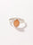 Anillo piedra lunar peach plata