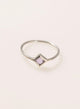 Anillo piramide amatista plata