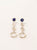 ARETES CONCENTRICO LAPISLAZULI PLATA