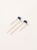 Aretes cupula liston lapislazuli plata