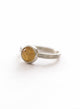 ANILLO CUARZO RUTILADO DOBLE ARGOLLA PLATA