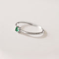 ANILLO ESMERALDA PLATA PRE-ORDEN
