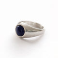 ANILLO ORGANICO LAPISLAZULI PLATA