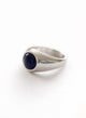 ANILLO ORGANICO LAPISLAZULI PLATA