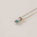 COLLAR MINI TALISMAN TURQUESA PLATA