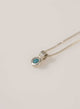 COLLAR MINI TALISMAN TURQUESA PLATA