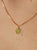 COLLAR HOJA DE PERIDOTO DORADO
