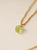 COLLAR HOJA DE PERIDOTO DORADO