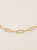 CADENA PAPERCLIP GRANDE BAÑO EN ORO