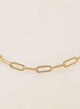 CADENA PAPERCLIP GRANDE BAÑO EN ORO