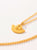 COLLAR INDIGENA MEDIA CUPULA DORADO