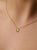 COLLAR HOJA DE PERIDOTO HILO