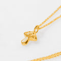 COLLAR HONGO BAÑO EN ORO