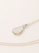 COLLAR PIEDRA LUNAR GOTA PLATA