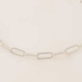 CADENA PAPERCLIP MEDIANA PLATA