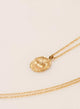 COLLAR MEDALLON PEGASO DORADO