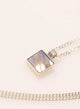 COLLAR PLACA CONCHA ABULON PLATA