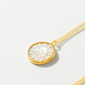 COLLAR SOL CONCHA BAÑO EN ORO