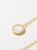 Collar sol concha dorado